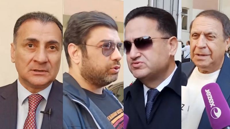 Kənan MM, Manaf, Mir Şahin, Murad Arif - Tanınmışlar Oqtay Əliyevin dəfnində... (VİDEO)