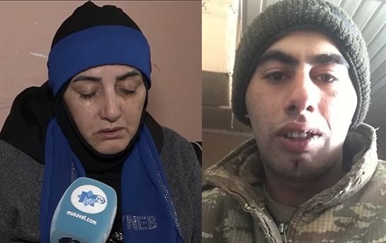 Əsir düşən əsgərin anasının halı pisləşdi 