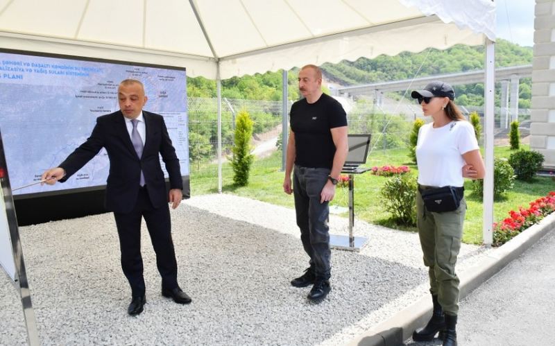 Zarıslıçay nasos stansiyasının açılışı olub 