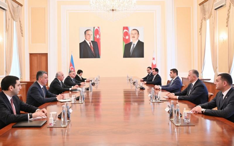 Baş nazir Əli Əsədov Gürcüstan parlamentinin sədri ilə görüşüb 