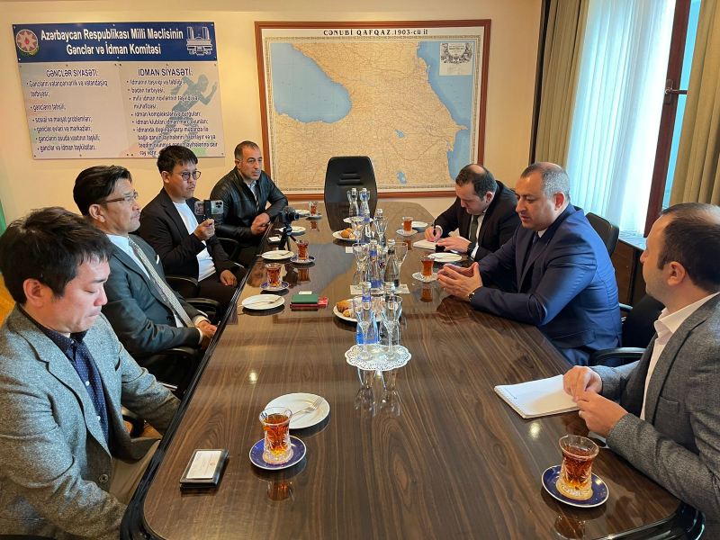 Vitse-spiker Adil Əliyev RİZİN şirkətinin prezidenti ilə görüşüb 