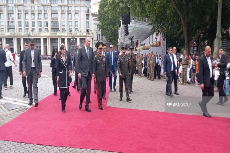 Tbilisidə Gürcüstanın Müstəqillik Günü münasibətilə hərbi parad keçirilib - FOTO 