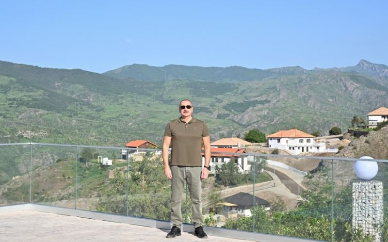 Laçın şəhərində lövhələrin açılışı olub 