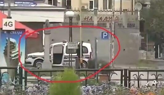 Azərbaycan polisi Xankəndi küçələrində - Yeni video 