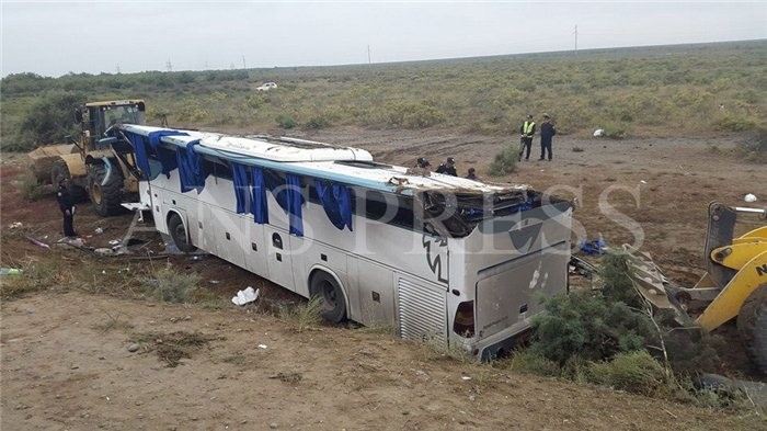Zəvvarları daşıyan avtobus qəzaya uğradı: 10 nəfər öldü 