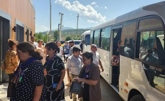 Müharibə zamanı itkin düşənlərin ailə üzvləri Şuşaya getdi 