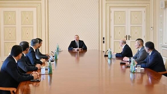 İlham Əliyev türk dövlətlərinin nazirlərini qəbul etdi 