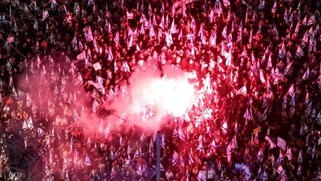 İsraildə etirazlar 38 həftədir davam edir 