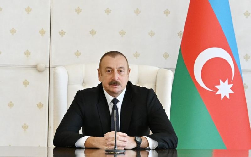 Prezident Zəngilanın Alıbəyli kəndinin təməlini qoyub 