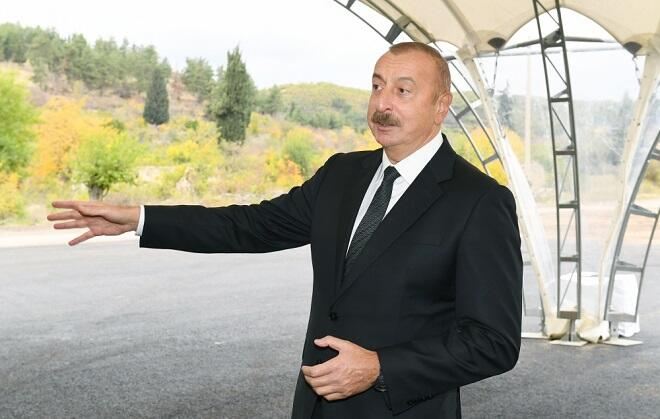 Prezident Zəngilanda açılışlar etdi 