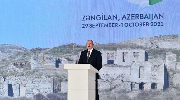 İlham Əliyev Zəngilanda mühüm tədbirdə - Foto 