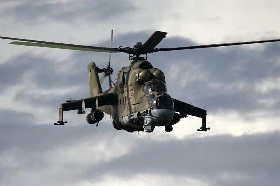 Rusiya helikopteri Gürcüstanda məcburi eniş etdi 