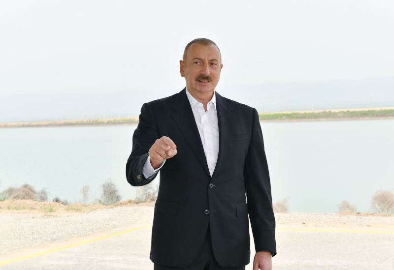 İlham Əliyev Hacıqabula getdi 