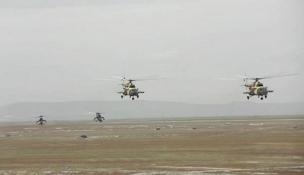 Helikopterlər bu tapşırıqlar icra etdi - VİDEO
