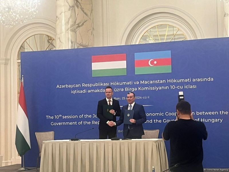 Azərbaycan və Macarıstan arasında sənədlər imzalanıb 