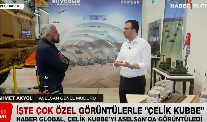 Türkiyə səmasını qoruyacaq \"Polad Günbəz\" ilk dəfə \"Haber Global\"da nümayiş etdirildi 
