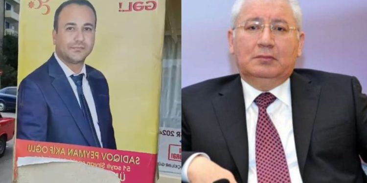 Heydər Əsədov rəqibindən ehtiyat edir? –Peyman Sadıqovun plakatları lövhələrdən qoparılır 