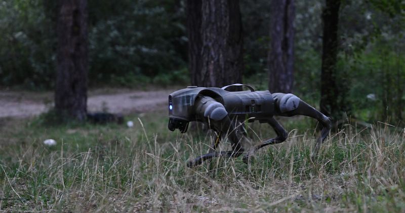 Ukraynanın yeni əsgərləri - robot itlər müharibə meydanında... 