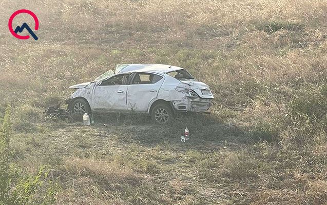Nəsiman Yaqublunun qəzaya düşdüyü maşın... - Foto 