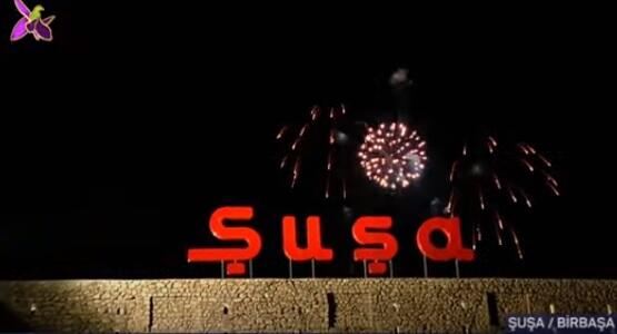Şuşada atəşfəşanlıq - Video 