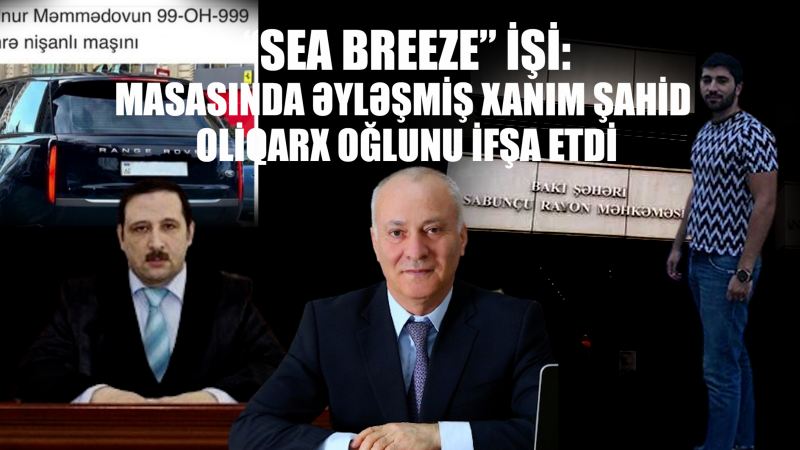 Masasında əyləşmiş xanım şahid oliqarx oğlunu ifşa etdi - davanı Elnur Məmmədov salıb (VİDEO)
