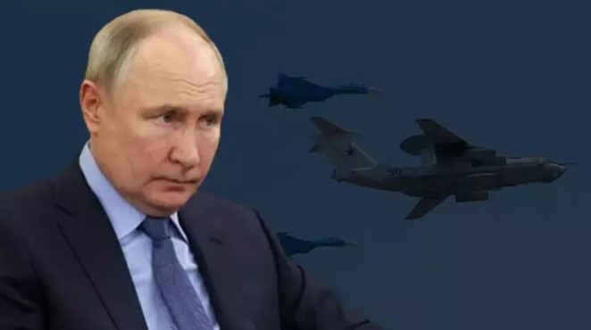Rusiyanın strateji təyyarəsi vuruldu! Ukrayna elan etdi: \"A-50 məhv edildi\" 