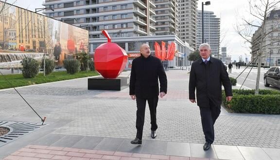 İlham Əliyev Ağ Şəhərdə... - FOTO