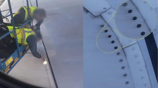 Sərnişin qanadda boltların əskik olduğunu görüb, uçuş ləğv edilib 
