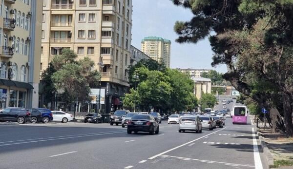 Bakıda bu yolda hərəkət zolağı təşkil edildi 