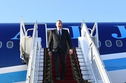 İlham Əliyev Qazaxıstanda səfərdədir 