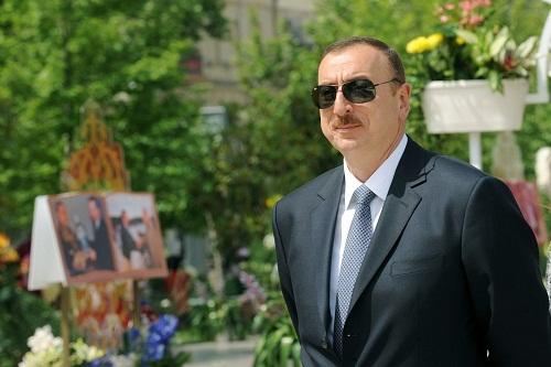 Prezident Şuşada türk liderləri qarşıladı 