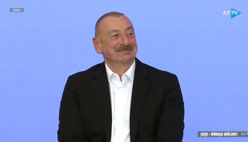 Mir Şahinin sualına İlham Əliyevdən maraqlı reaksiya: (VİDEO)