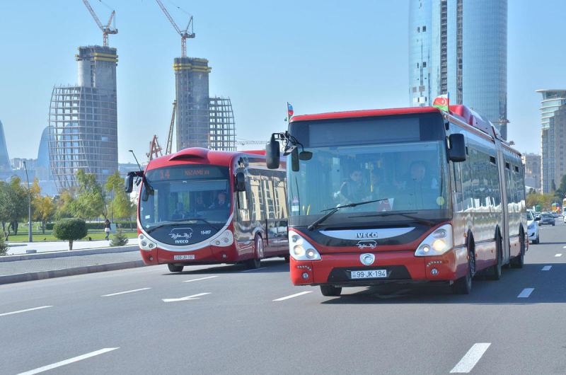 Bakıda 300-dən çox avtobusun yolu dəyişdirildi 