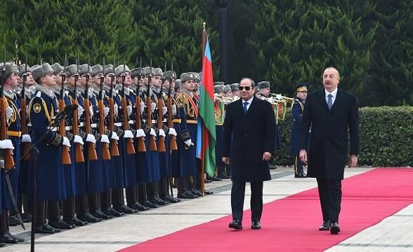 Prezidentin Qahirədə rəsmi qarşılanma mərasimi oldu 