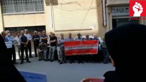 İranda narazı təqaüdçülər AYAĞA QALXDI 
