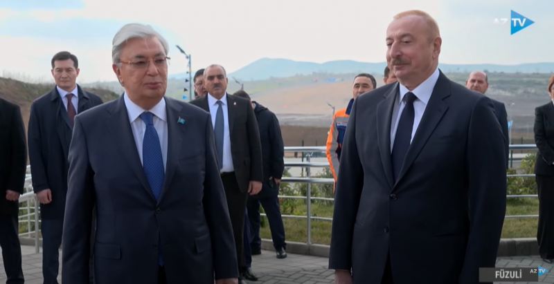 Azərbaycan və Qazaxıstan Prezidentləri Füzulidə: liderlər mühüm açılışda iştirak etdilər (VİDEO)