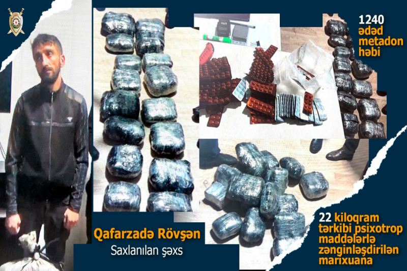 Lənkəranda əməliyyat - 22 kiloqram narkotik ələ keçirildi 