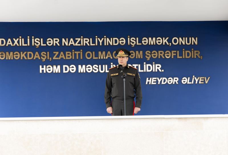 Daxili işlər naziri xidmətə qəbulla bağlı növbəti sıra baxışı keçirib 