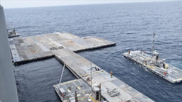 CENTCOM: Qəzzada müvəqqəti limanın quraşdırılması başa çatıb 