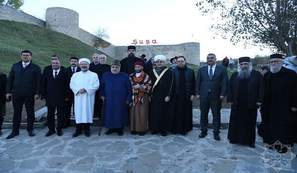 Dini liderlər Şuşa və Xankəndidə - Foto 