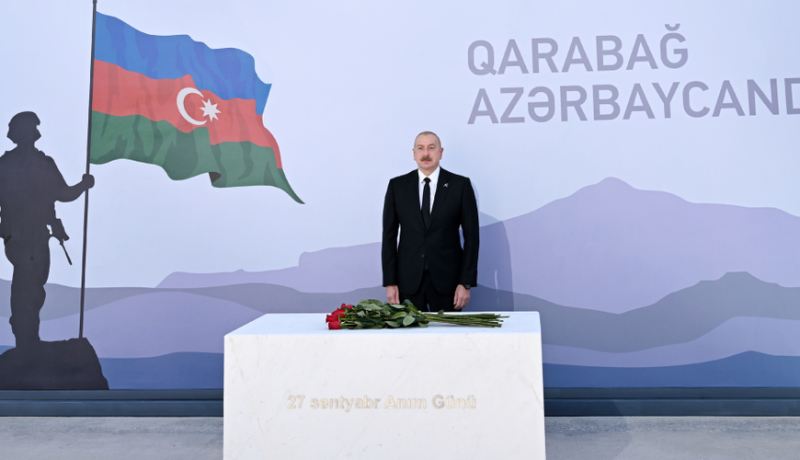 Prezident İlham Əliyev Bakıda Zəfər parkının açılışında iştirak edib 