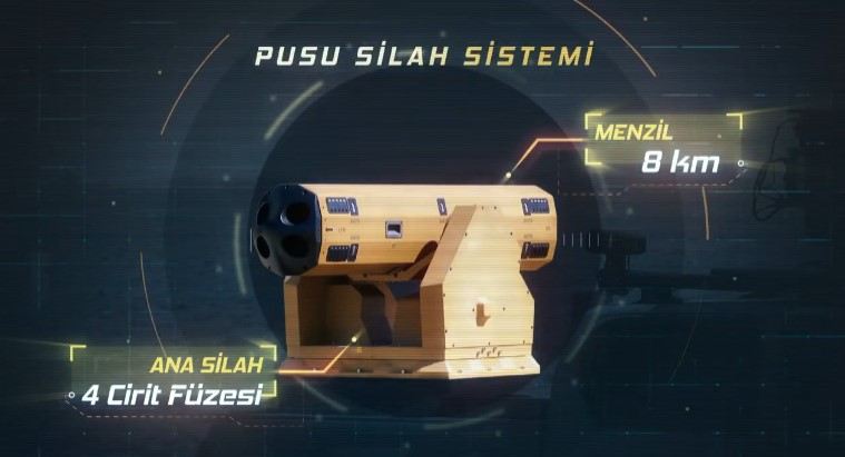 Türkiyənin yeni raket sistemi \"PUSU\" 