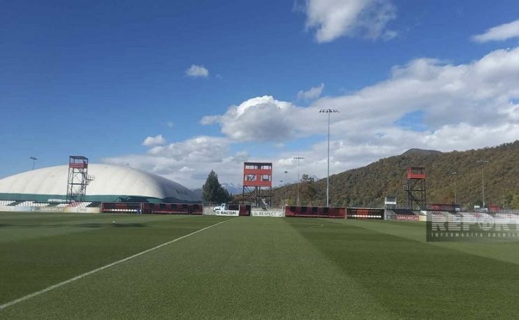 Azərbaycan millisinin oyunu ilə bağlı Qəbələ şəhər stadionunda görülən işlər yekunlaşıb 