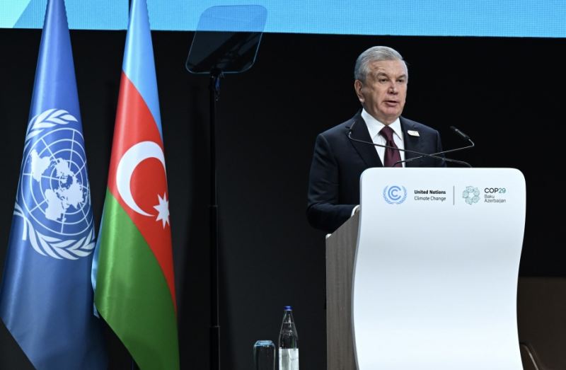 Şakvat Mirziyoyev: İqlim dəyişmələrinin fəsadları Mərkəzi Asiya regionunda kəskin hiss olunur 