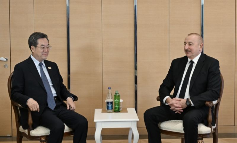 İlham Əliyev Çinin Baş nazirinin müavini ilə görüşüb 