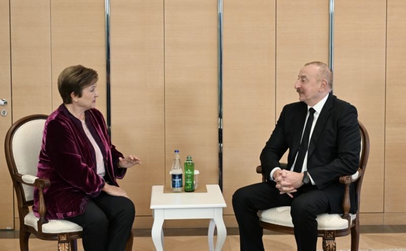İlham Əliyev Beynəlxalq Valyuta Fondunun sərəncamçı direktoru ilə görüşüb 