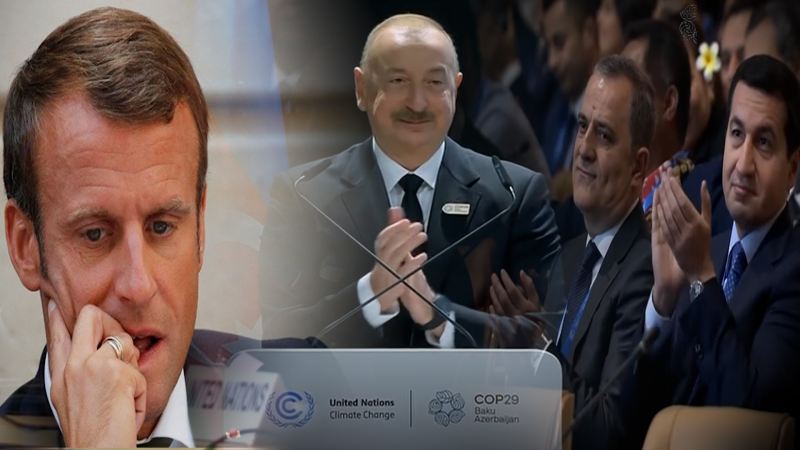 İlham Əliyevdən Makrona şillə kimi sözlər - VİDEO 