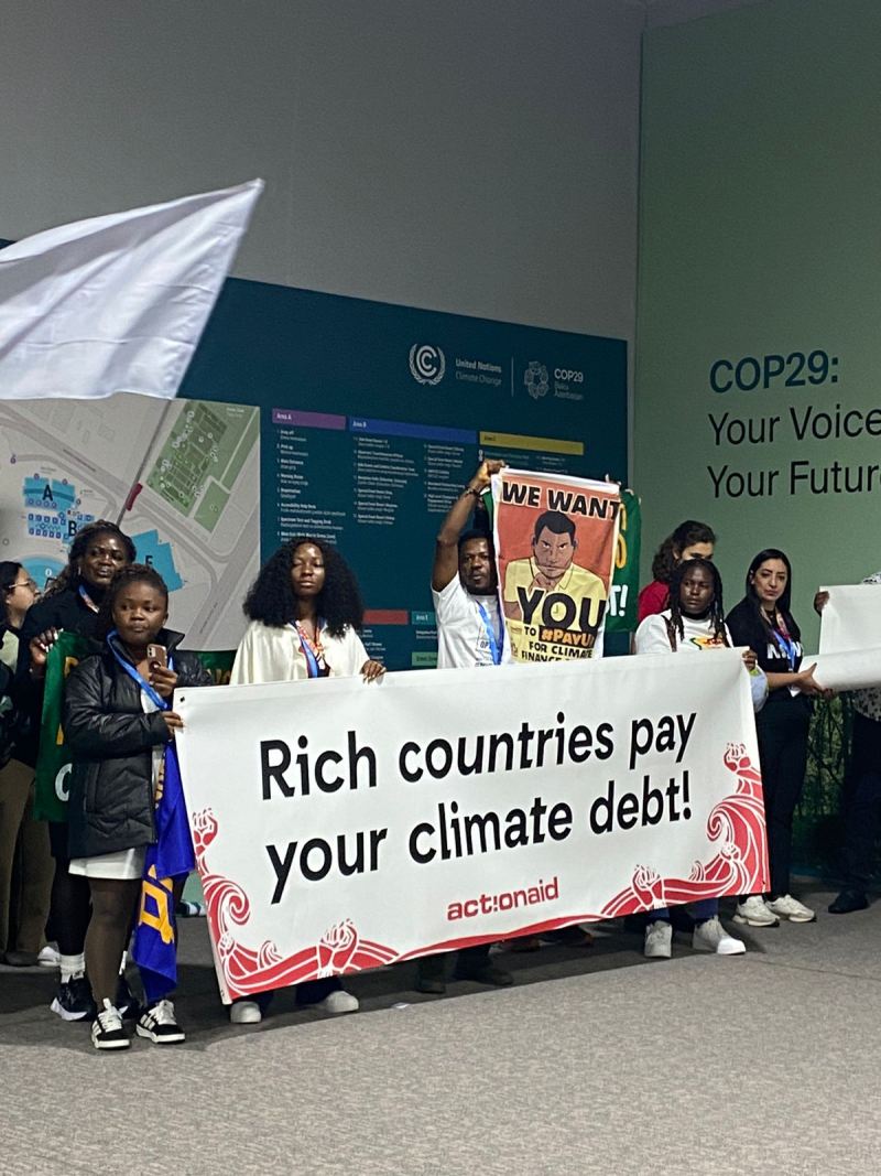 COP29-da aksiya - Zəngin ökələrə səsləndilər