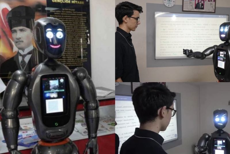 Türkiyədə insanabənzər robot tələbələrə dərs deməyə başladı: Nə qədər maaş alacaq? 