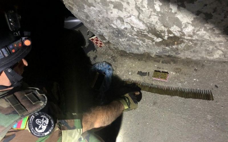 Bakıda hərbi sursatlar aşkarlanıb 